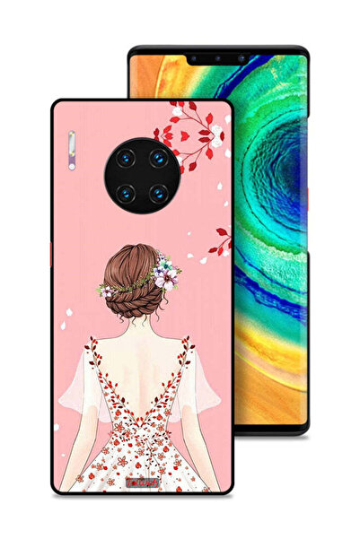 Tolwak غطاء حماية لهاتف هواوي ميت 30 إي برو 5G، رسمة فتاة واقفة