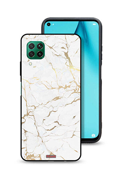 Tolwak غطاء حماية لهاتف هواوي بي 40 لايت 4G بنمط رخامي