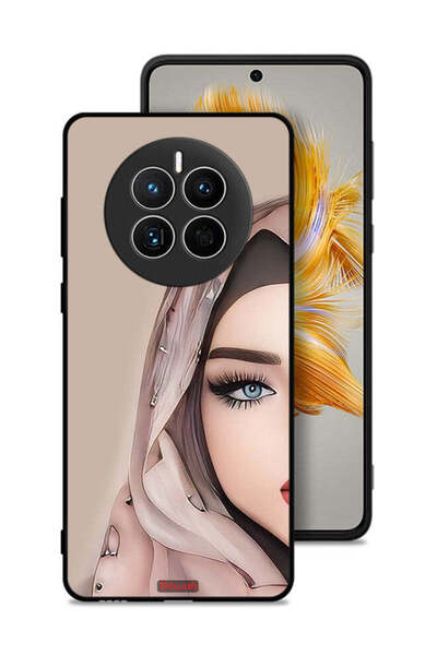 Tolwak غطاء حماية لهاتف هواوي ميت 50 بتصميم فتاة نصف وجه