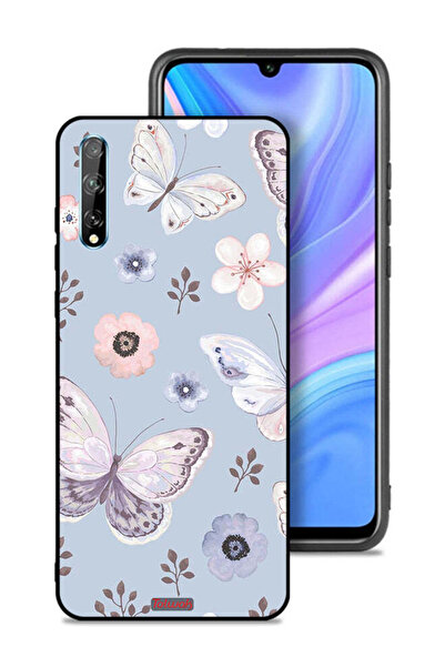 Tolwak غطاء حماية لهاتف هواوي بي سمارت إس بنقشة فراشات وزهور
