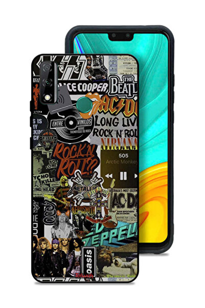 Tolwak غطاء حماية لهاتف هواوي Y8s، تحيا موسيقى الروك أند رول