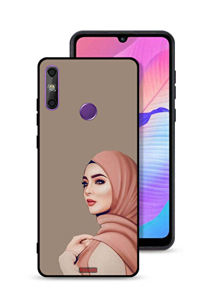Tolwak غطاء حماية لهاتف هواوي إنجوي 20e بطبعة فتاة محجبة جميلة