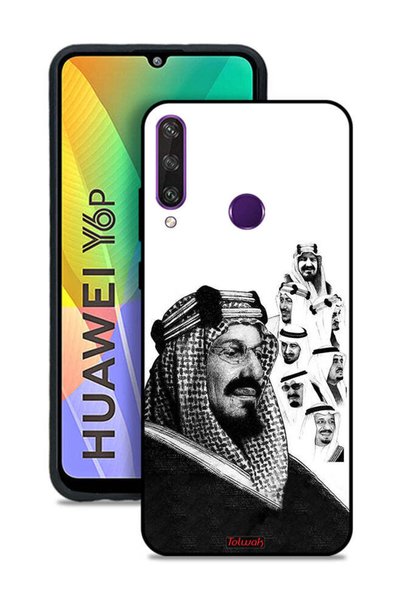 Tolwak غطاء حماية لهاتف هواوي Y6p، ملصق ملوك المملكة العربية السعودية باللون ...