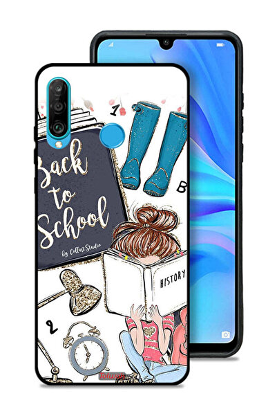 Tolwak غطاء حماية لهاتف هواوي نوفا 4e بتصميم فتاة مدرسية تقرأ التاريخ