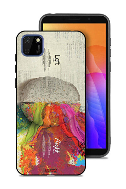 Tolwak غطاء حماية لهاتف Huawei Y5p بتصميم تجريدي لعلم الدماغ