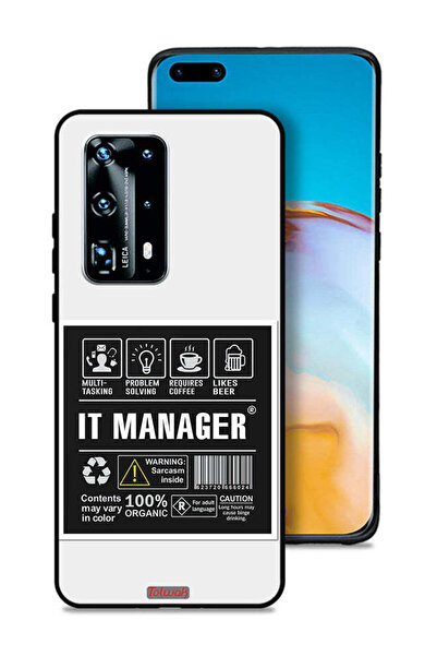 Tolwak غطاء حماية لهاتف هواوي بي 40 برو بلس 5G، ملصق مدير تكنولوجيا المعلومات