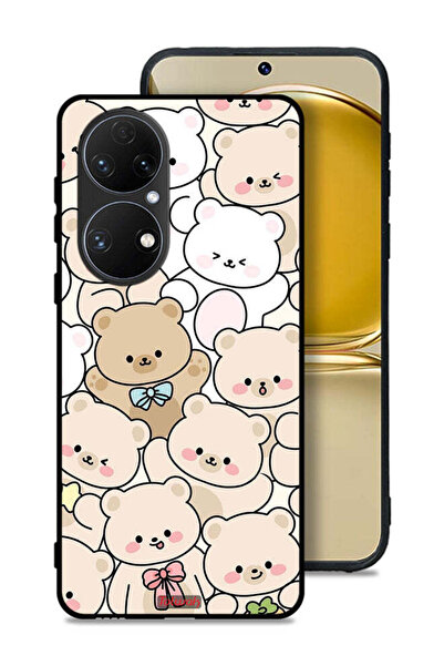 Tolwak غطاء حماية لهاتف هواوي P50E بنقشة الدببة