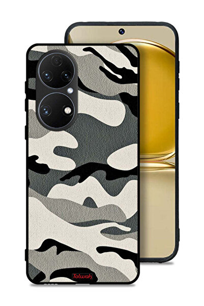 Tolwak Huawei P50E Protective Case Cover Camouflage
