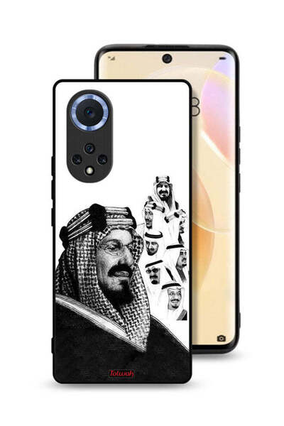 Tolwak غطاء حماية لهاتف هواوي نوفا 9، ملصق فني أبيض وأسود لملوك المملكة العرب...