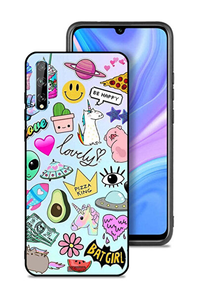 Tolwak غطاء حماية لهاتف هواوي بي سمارت إس بملصقات جميلة