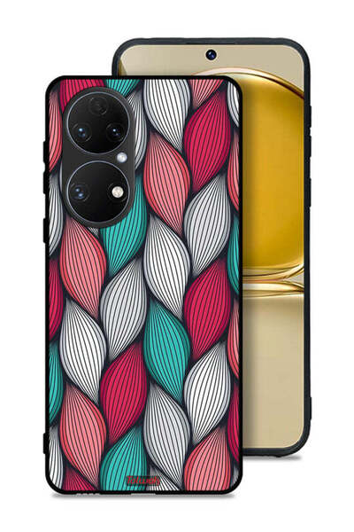 Tolwak غطاء حماية لهاتف هواوي P50E بنقشة ريشة