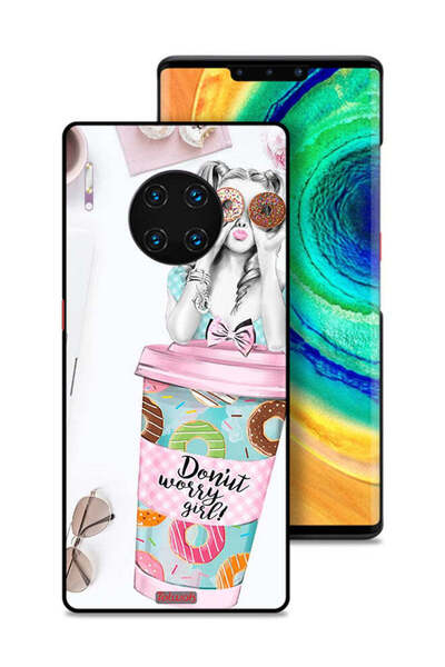 Tolwak غطاء حماية لهاتف هواوي ميت 30 برو - فتاة القلق دونات