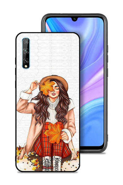 Tolwak غطاء حماية لهاتف هواوي بي سمارت إس يحمل صورة أوراق الخريف الفنية