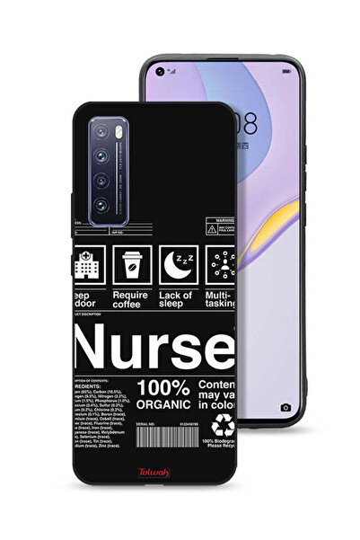 Tolwak Huawei nova 7 5G Protective Case Cover Nurse Sticker