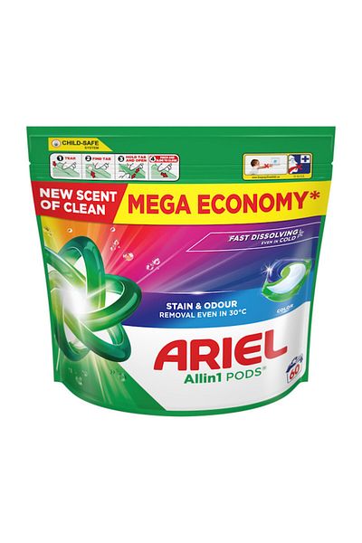 Ariel Color Allin1 60pcs Color Washing Capsules