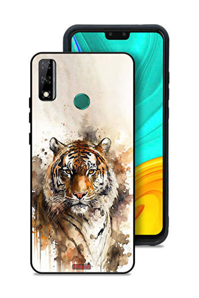 Tolwak غطاء حماية لهاتف هواوي Y8s بتصميم فن تجريدي من جلد الفهد