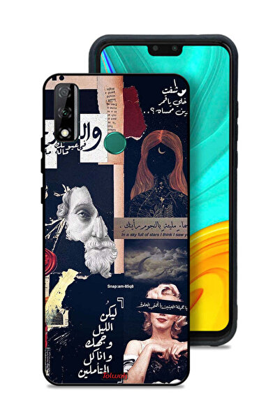 Tolwak غطاء حماية لهاتف هواوي Y8s بعبارات عربية ووجوه مقطوعة