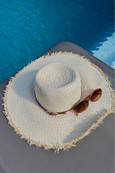 lurex moda Straw Hat