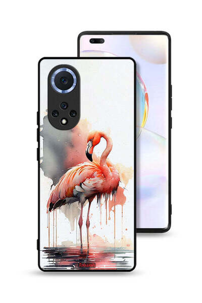 Tolwak غطاء حماية لهاتف Honor 50 Pro برسومات ألوان مائية استوائية