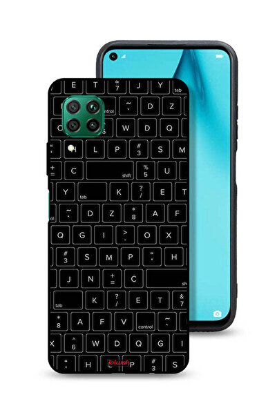 Tolwak غطاء حماية لهاتف هواوي P40 لايت 4G بنمط مفاتيح لوحة المفاتيح العشوائية