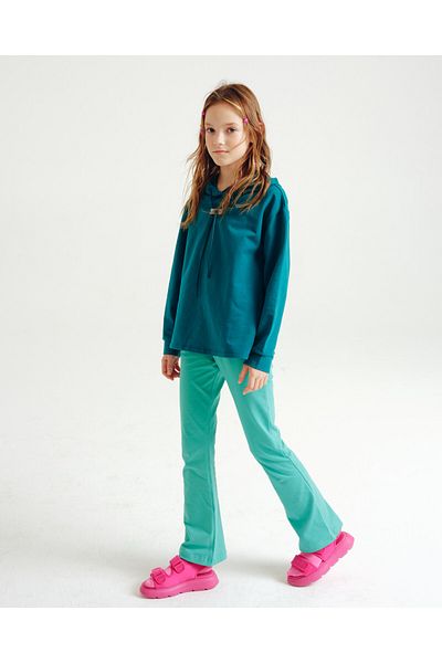 Katee's Kids Girls' Flared Leggings – Ultra-soft Cotton (TRENDY CROP & FLARE)