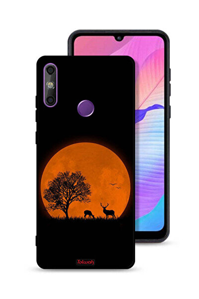 Tolwak غطاء حماية لهاتف هواوي إنجوي 20e برسومات قمر المساء