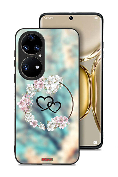 Tolwak غطاء حماية لهاتف هواوي بي 50 برو بتصميم قلوب في خاتم
