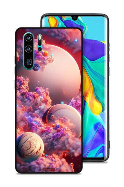 Tolwak غطاء حماية لهاتف هواوي بي 30 برو - سحاب، فن تجريدي