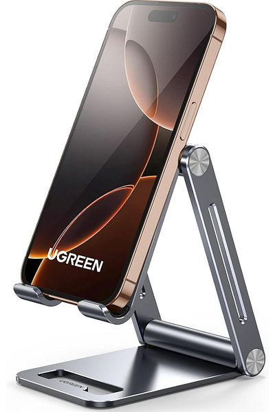 Ugreen Phone Stand Aluminum Ultra Stable Mobile Stand Adjustable Foldable Mobile Holder Compatible w