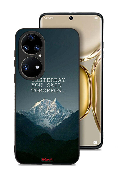 Tolwak غطاء حماية لهاتف هواوي P50 Pro "بالأمس قلت غدًا"