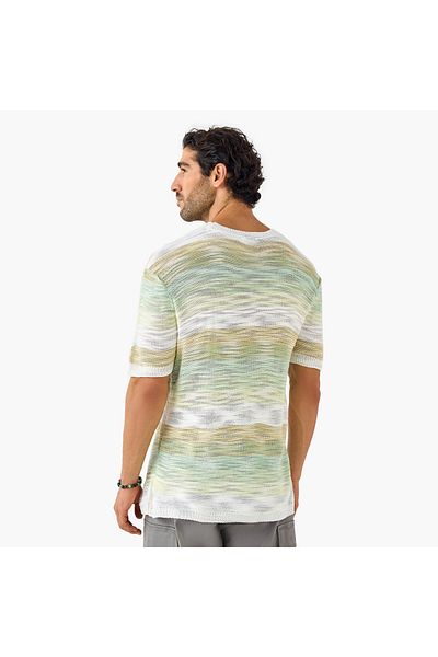 Iconic Textured Sweater with Short Sleeves