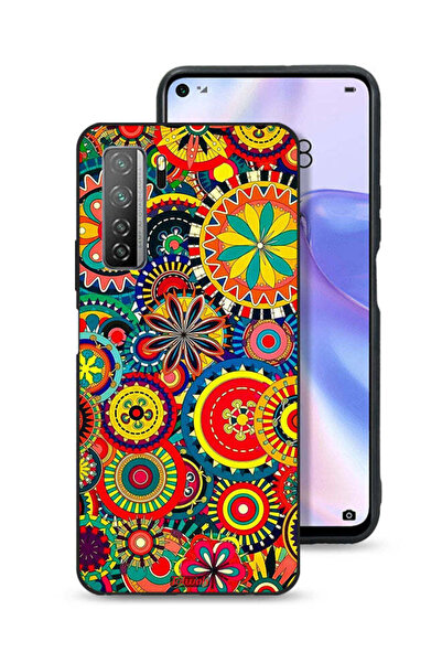 Tolwak غطاء حماية لهاتف هواوي P40 لايت 5G بنمط ماندالا ملون