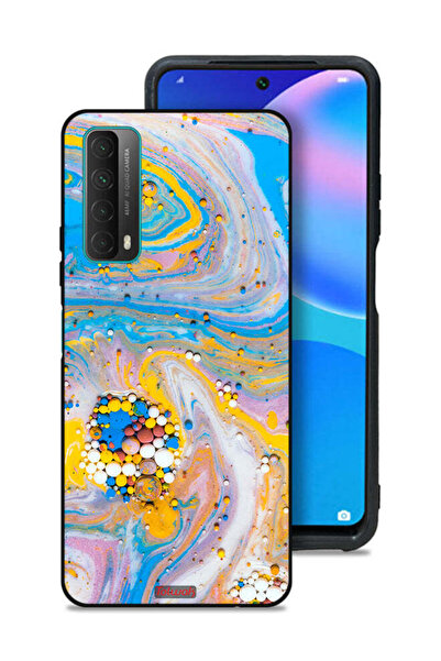 Tolwak غطاء حماية لهاتف هواوي بي سمارت (2021) بنقشة جواهر ملونة تجريدية