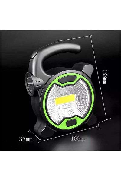 OEM Portable Flashlight Lamp, Led, 100 Lumens, 3 X AA, With Handle, 133 X 100 Mm