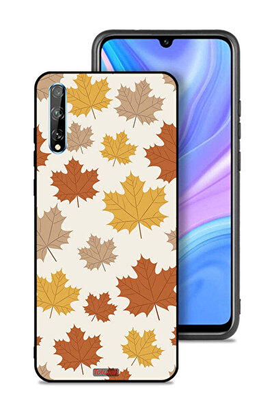 Tolwak غطاء حماية لهاتف هواوي Y8p بنقشة أوراق الخريف