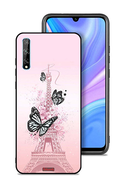 Tolwak غطاء حماية لهاتف هواوي بي سمارت إس بتصميم فراشات على برج إيفل