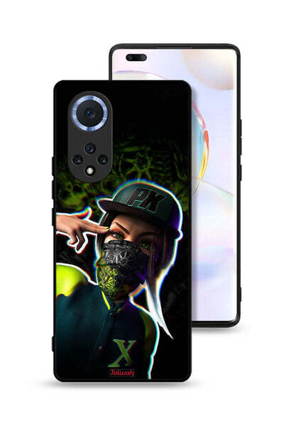 Tolwak غطاء حماية لهاتف Honor 50 Pro بتصميم فن جمالي للفتيات