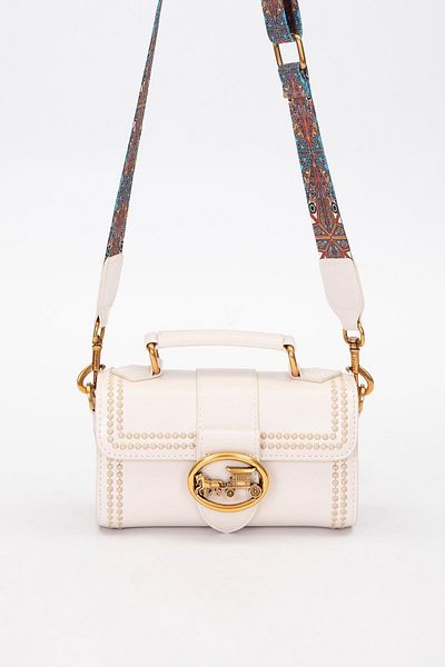 Levidor Premium Speckle Detail Shoulder Bag Cream