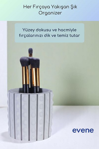 Evene Organizer μακιγιάζ Θήκη για πινέλο μακιγιάζ Organizer Organizer Λευκό Χρώμα Μοντέλο 91