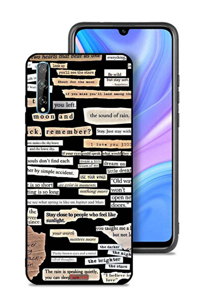 Tolwak غطاء حماية لهاتف هواوي بي سمارت إس مع ملصقات اقتباسات