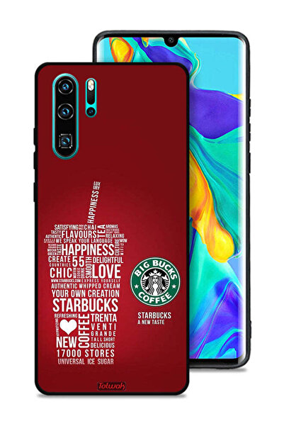 Tolwak غطاء حماية لهاتف هواوي P30 Pro، ملصق قهوة