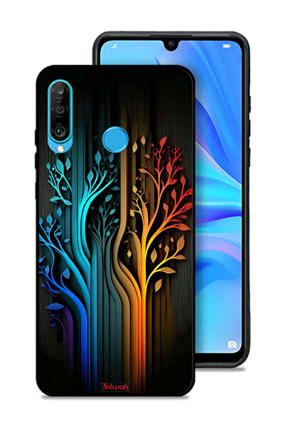 Tolwak غطاء حماية لهاتف هواوي نوفا 4e برسومات أوراق الشجر