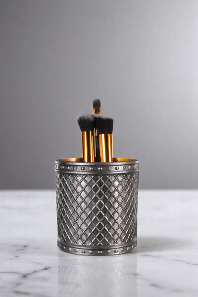 Evene Makeup Organizer Βούρτσα Μακιγιάζ Organizer Organizer Ασημί Αντίκα Χρώμα Μοντέλο 90