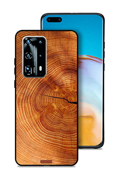 Tolwak غطاء حماية لهاتف هواوي بي 40 برو بلس 5G، خشب متصدع