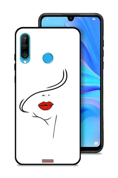 Tolwak غطاء حماية لهاتف هواوي P30 لايت برسومات وجه فتاة