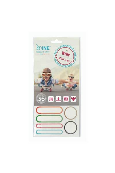 Mine Stamp - Self Laminating Labels (Pack of 36)