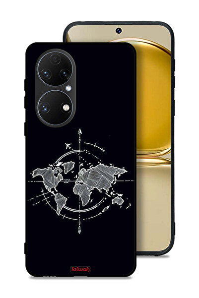 Tolwak غطاء حماية هواوي بي 50 برسومات البوصلة