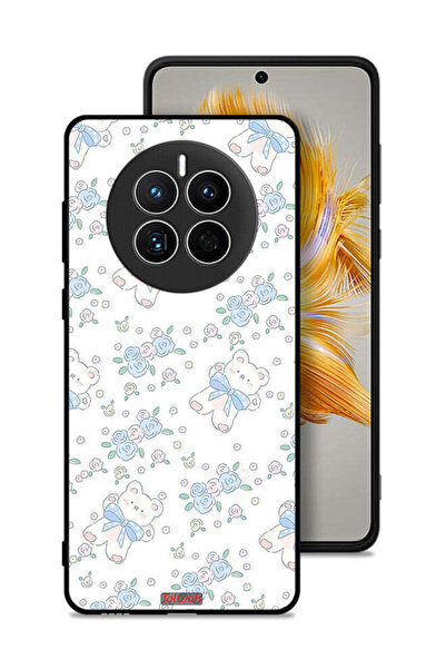 Tolwak غطاء حماية لهاتف هواوي ميت 50 مع أيقونة دب تيدي لطيف وزهور