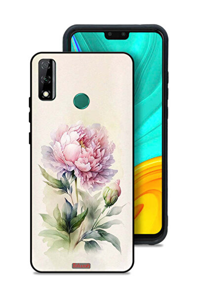 Tolwak Huawei Y8s Protective Case Cover Watercolor Rose Paint Art