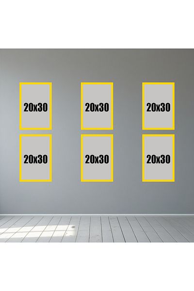 Tooall 20X30 Gold Color Empty Frame Set – 1-Piece, 2-Piece, 3-Piece, 6-Piece, 9-Piece Gold Wall Decor Frame